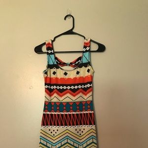 Aztec/Tribal Print Bodycon Dress